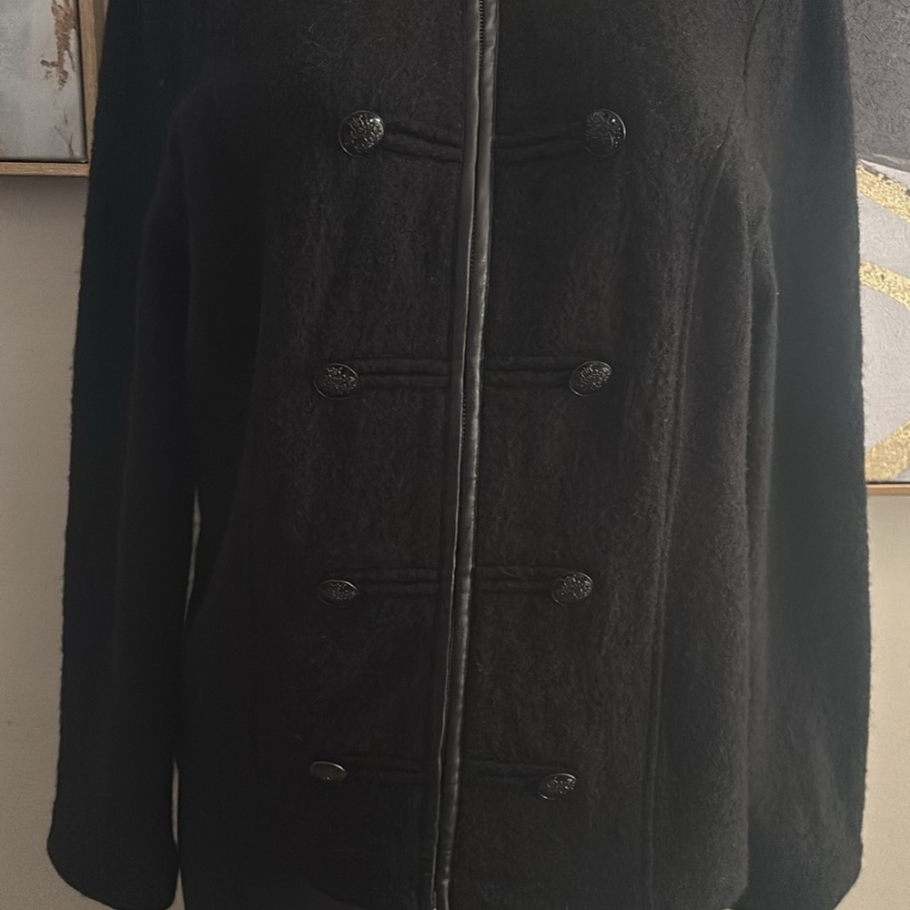 August Silk- 100% Wool Jacket size L - Picture 2 of 7
